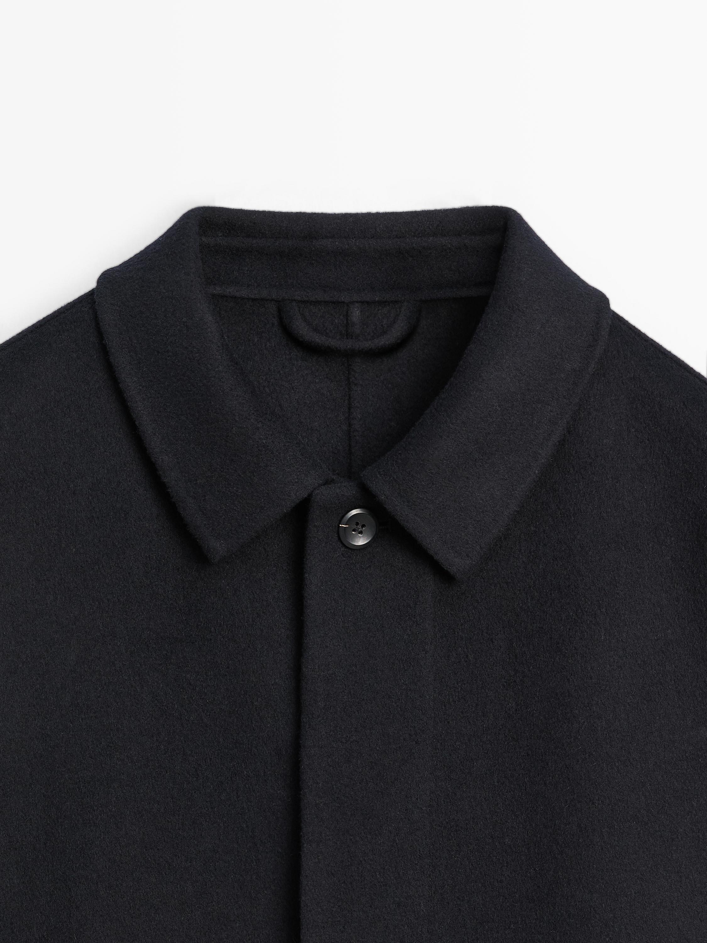 Manteau double en laine mélangée